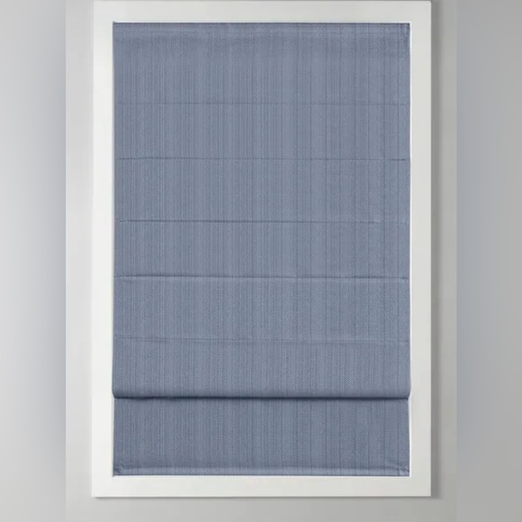 Madison Park Colm Basketweave Room Darkening Cordless Roman Shade Set of 2 27x62 - Picture 3 of 16